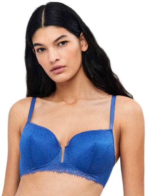 gisble1 GISELA Σουτιέν με Μπανέλα και Ενίσχυση σε Μπλε Ρουά
