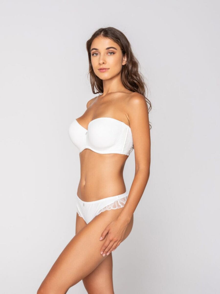 Luna Melody Νυφικό Στράπλες Σουτιέν με Ελαφριά Ενίσχυση